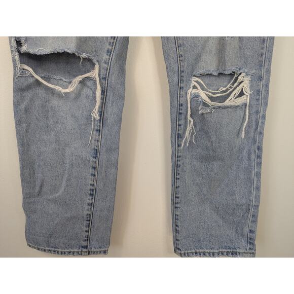 Rolla's Distressed Original Cropped Straight Leg Jean - Picture 2 of 9